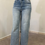 Jeans Gamba Ampia Chiaro 8000-22