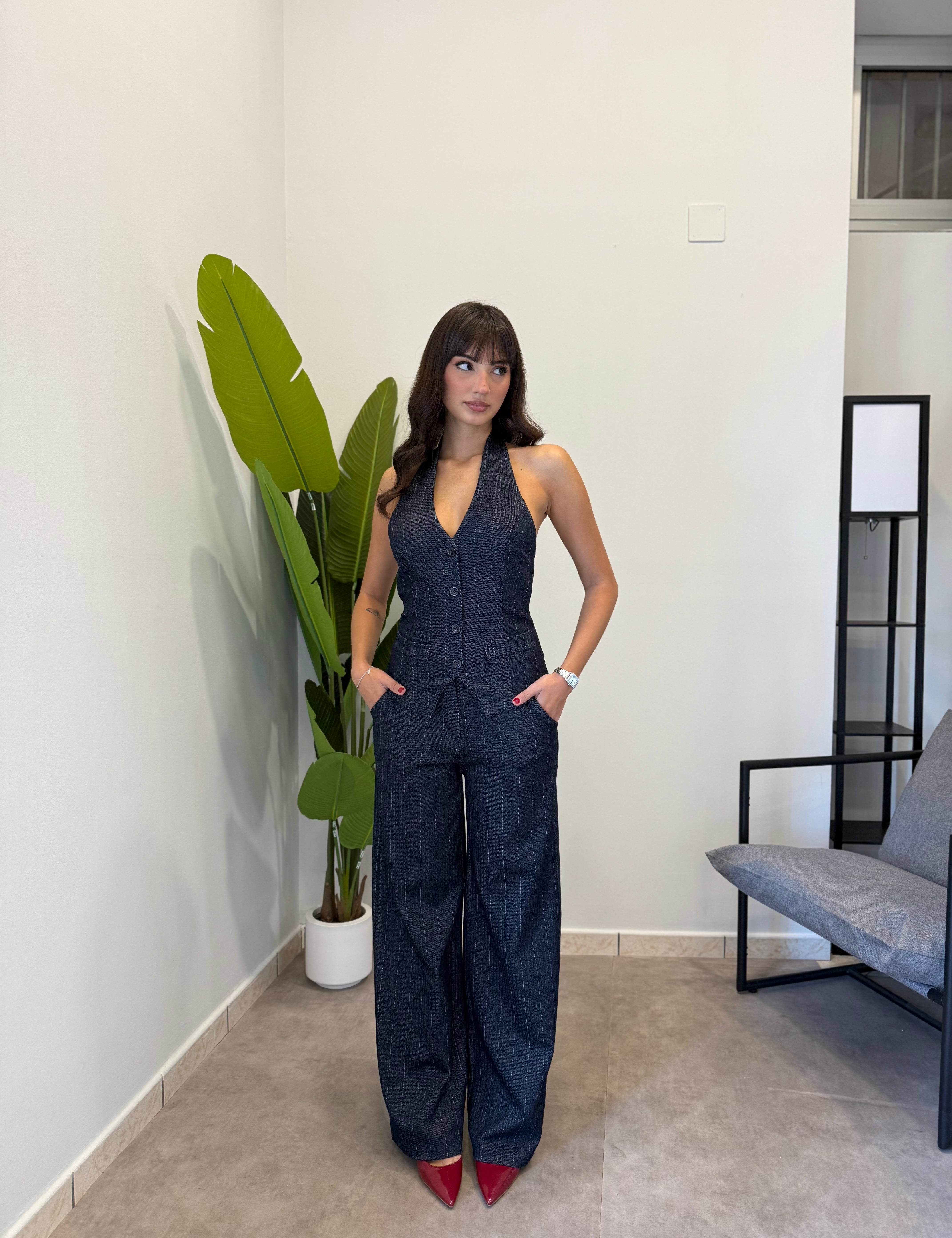 Set-Coordinato in simil denim 4925