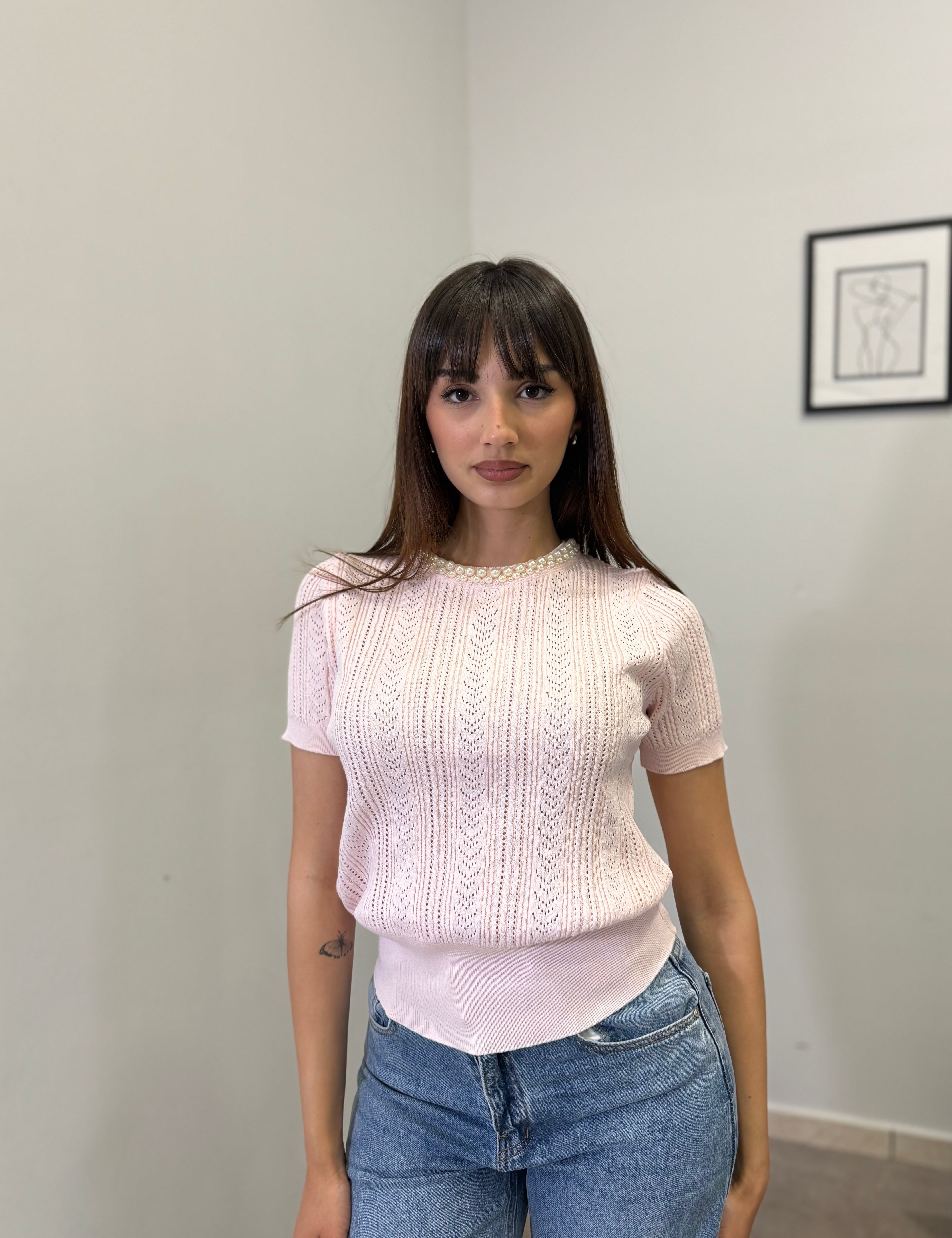 Maglia con Perline 5397