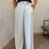 Pantalone in misto lino 5845