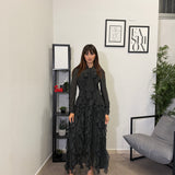 Abito Long Pois 9517