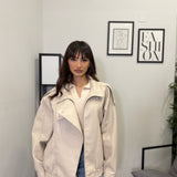 Biker Ecopelle- Beige 5009