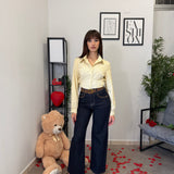 Jeans Wide leg Scuro 3237