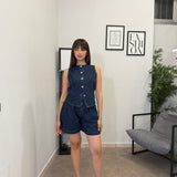 Set-Coordinato in denim scuro 2759