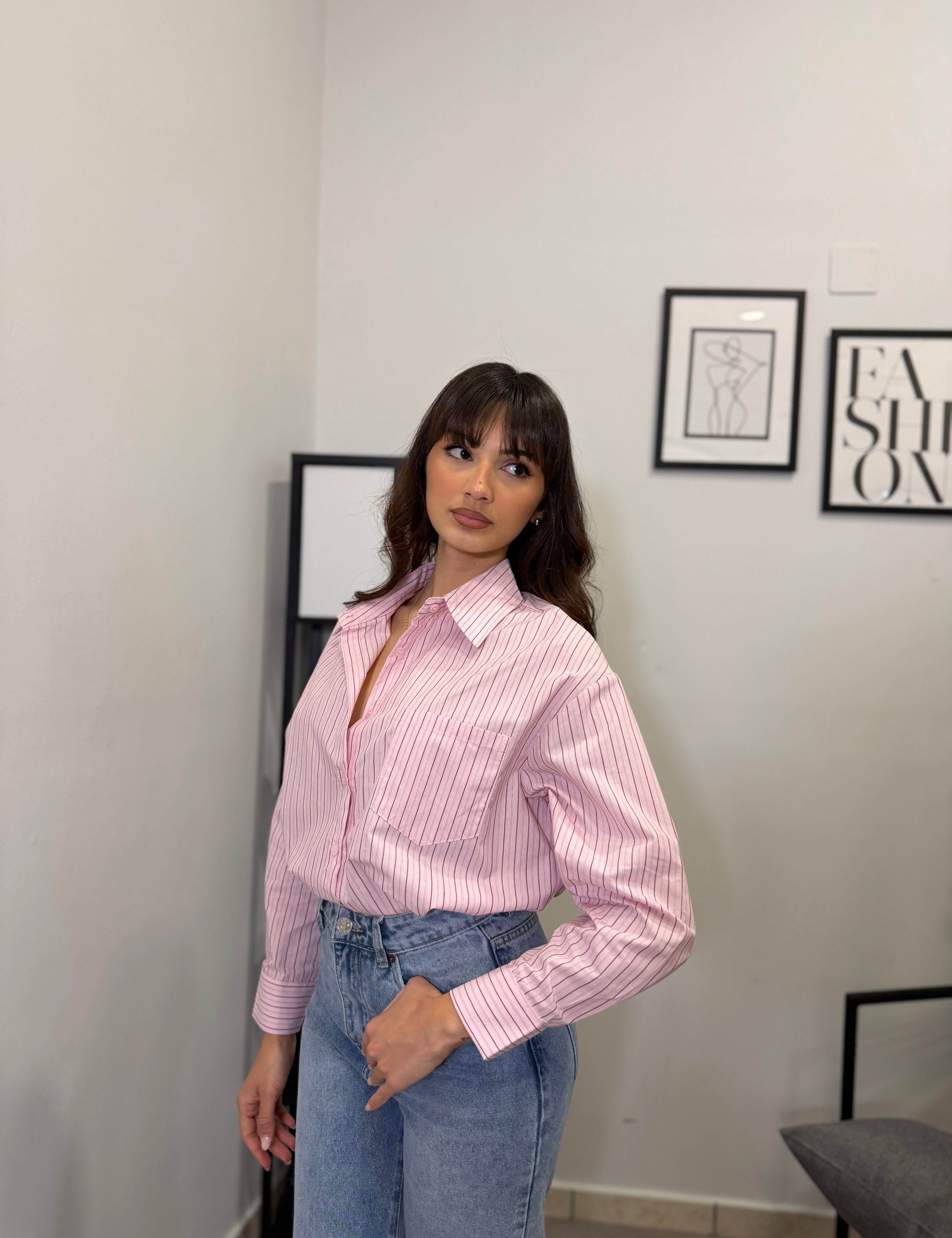 Camicia in Cotone rigata 1721
