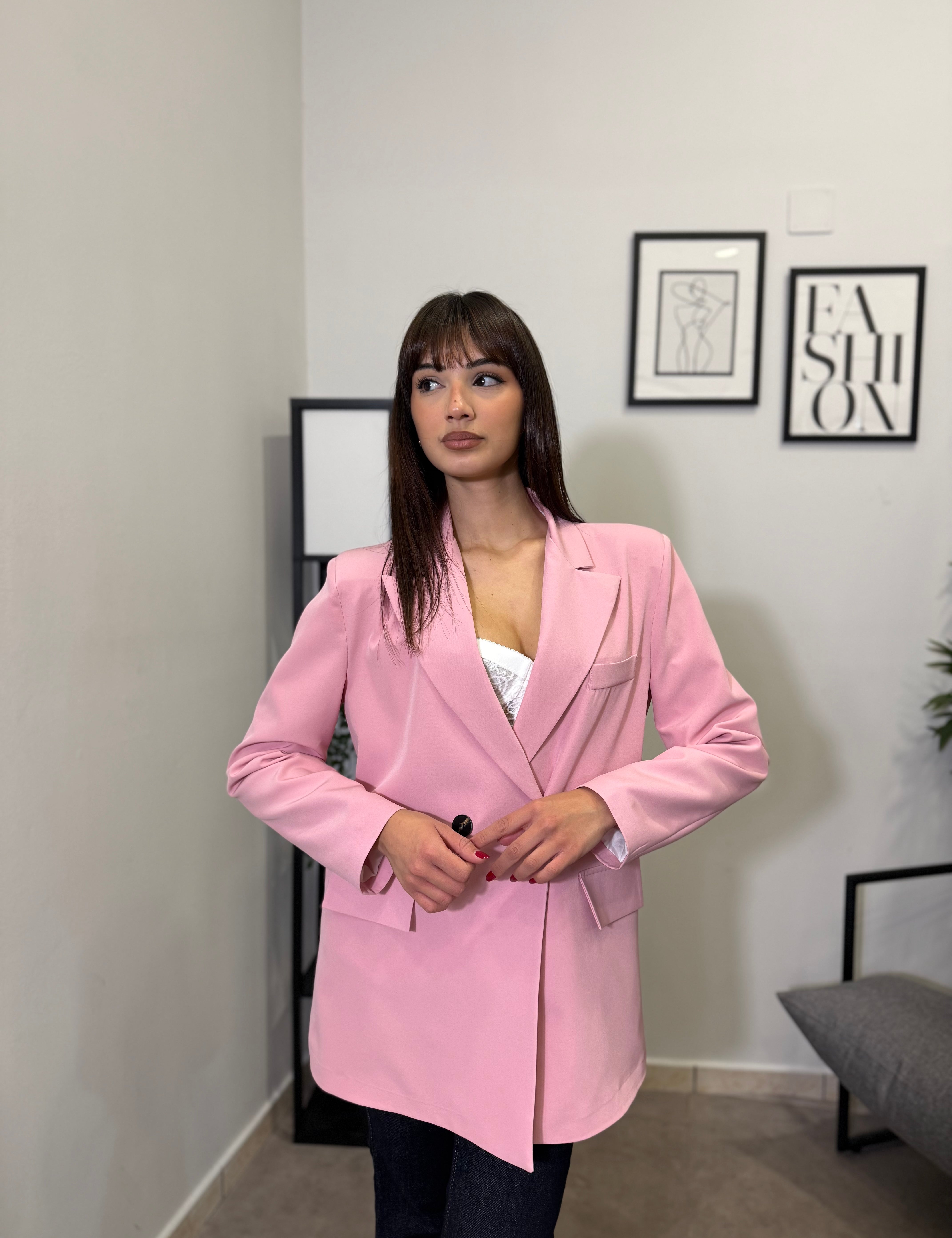 Blazer Over Spring - Pink 5225