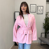 Blazer con Cintura Pink - 3871