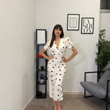 Abito Midi a Pois 6992