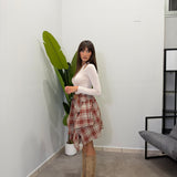 Gonna in Tartan - Bordeaux 2777