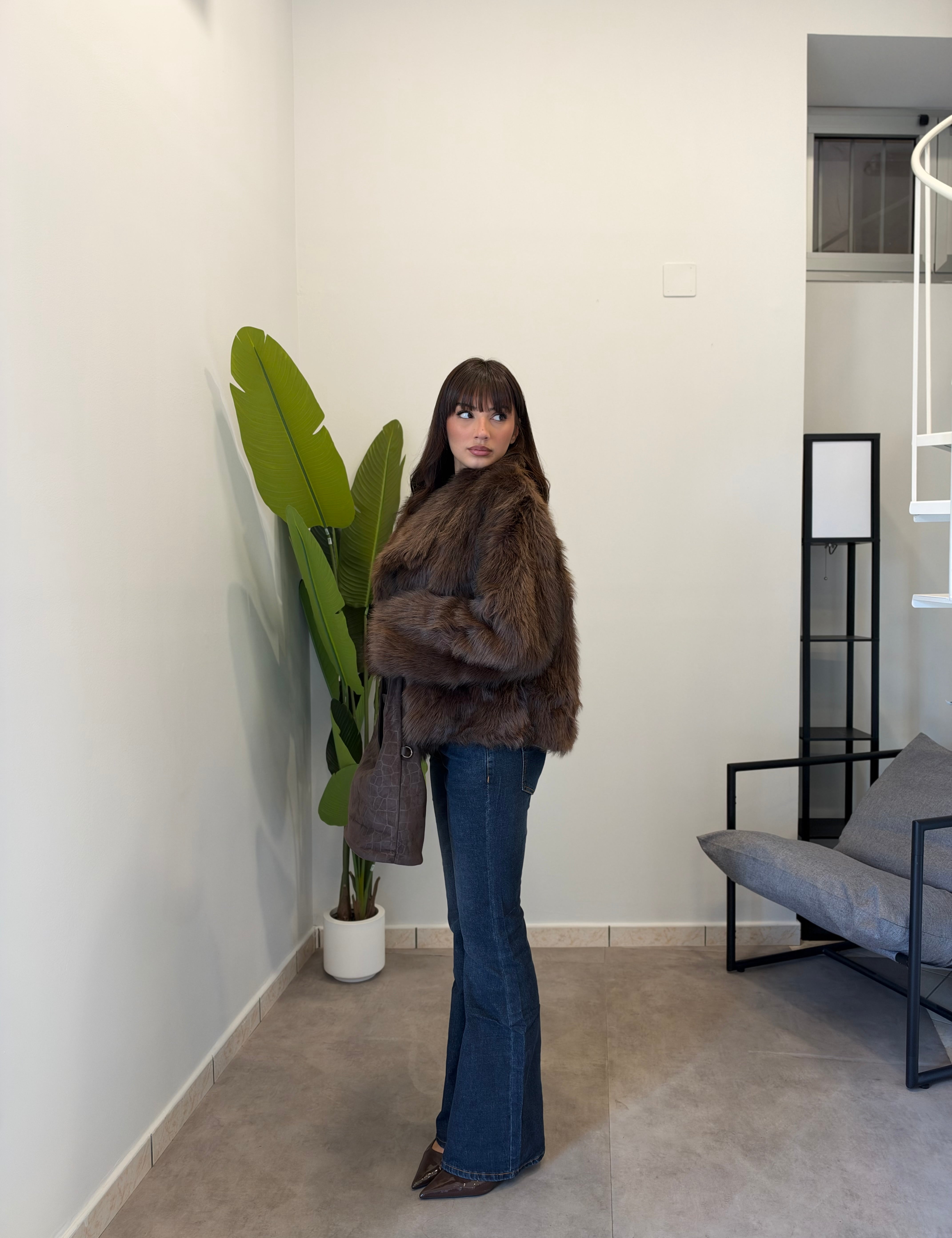 Eco Pelliccia Over Brown 003