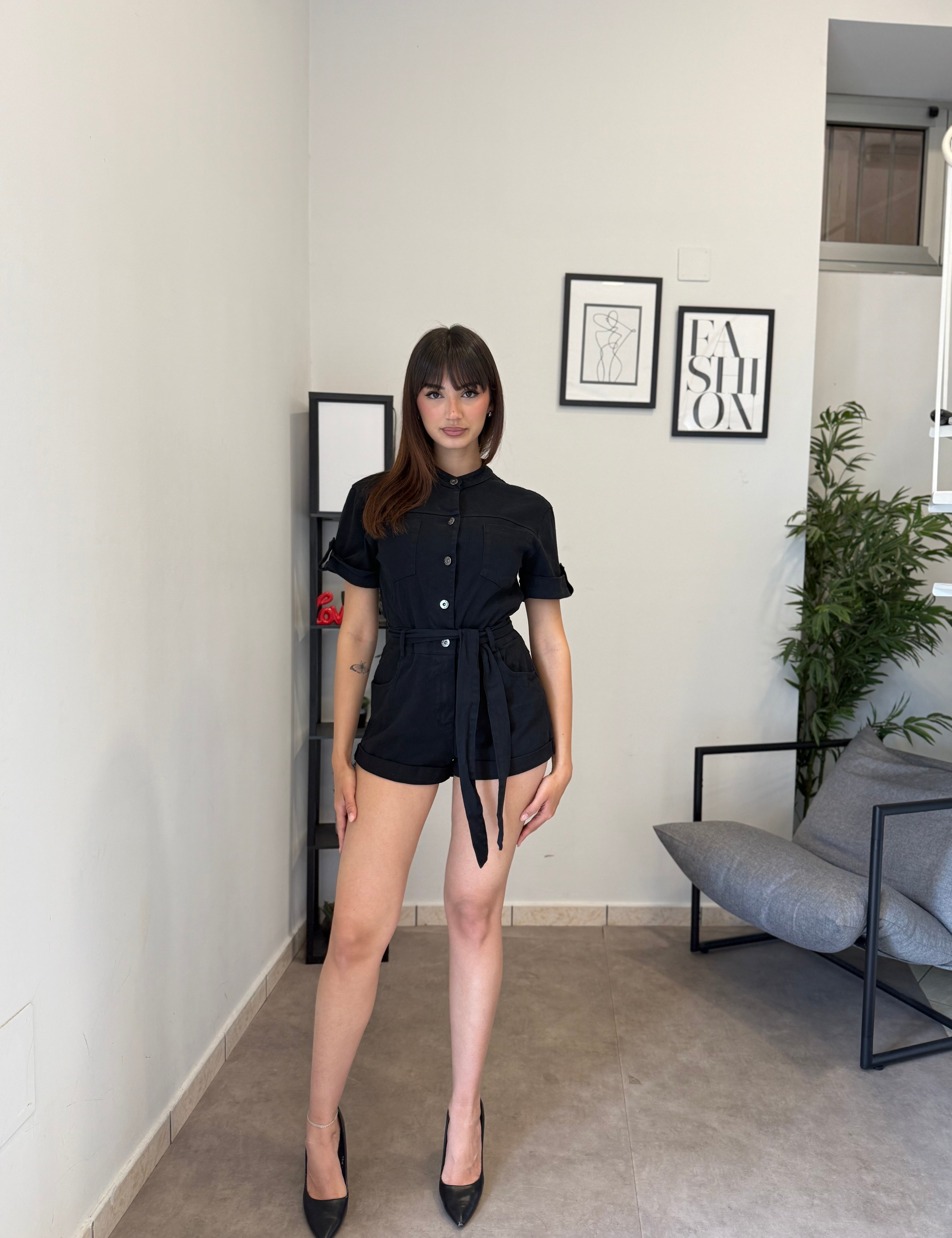 Tuta in Denim Tinto  5913