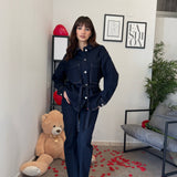 Camicia in Denim Scuro 918