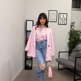 Blazer Over Pink 1109