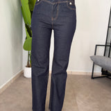 Jeans Gamba Dritta Scuro 0136