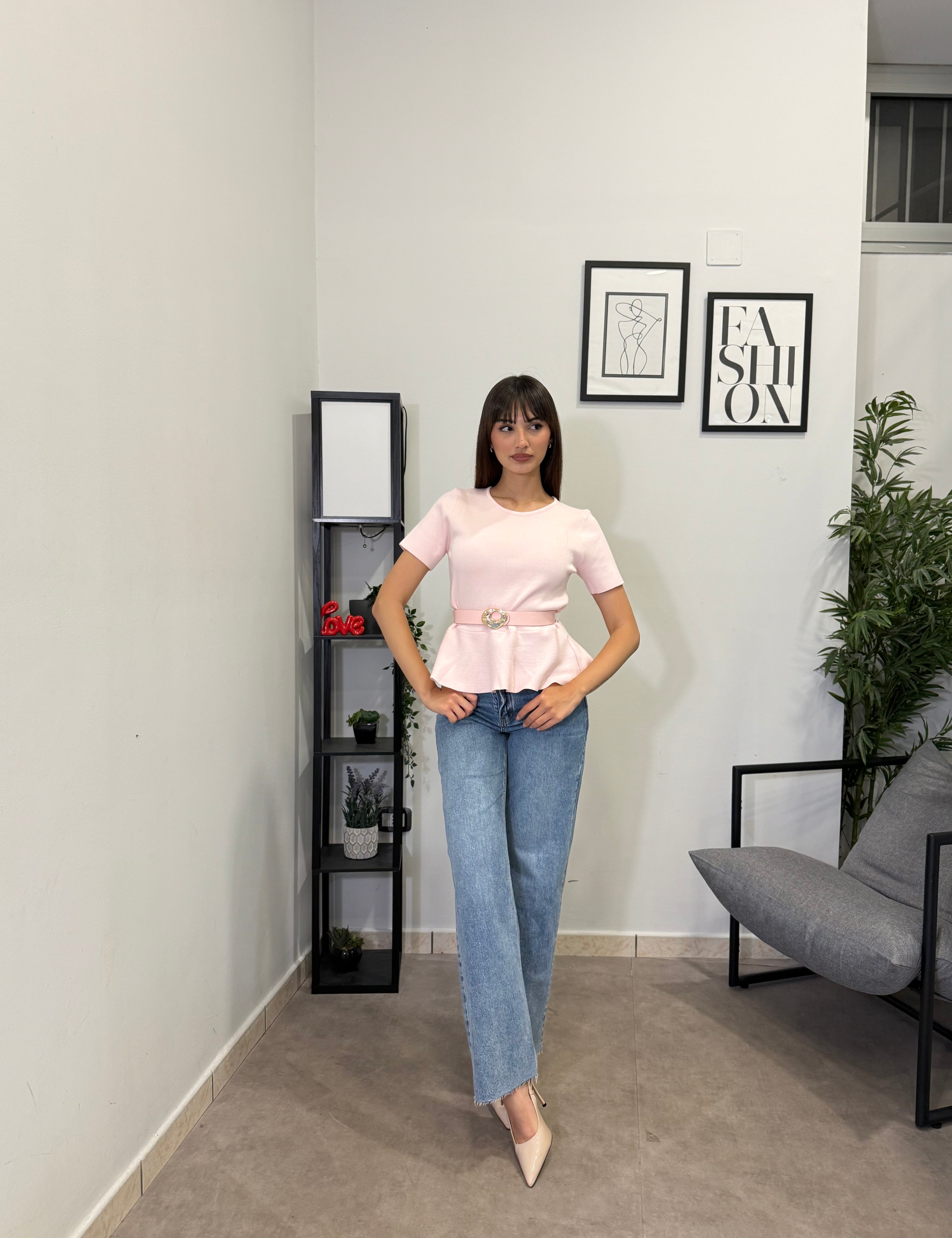 Maglia con Cintura 06059
