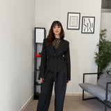 Blazer Crop con cintura 6676