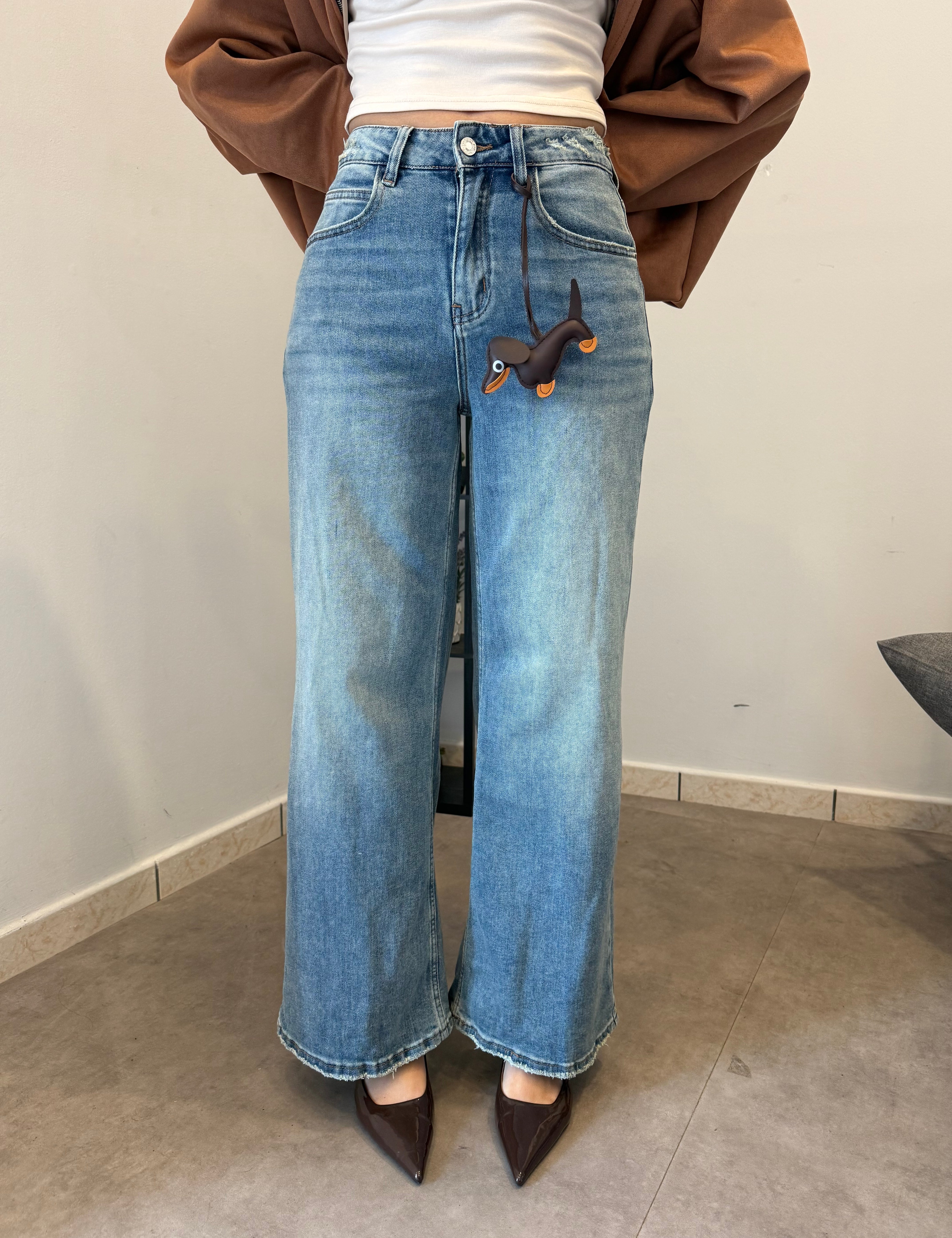 Jeans Palazzo Sabbiato 3241