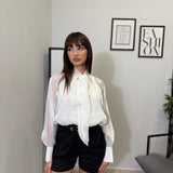 Camicia con fiocco Satin 6069