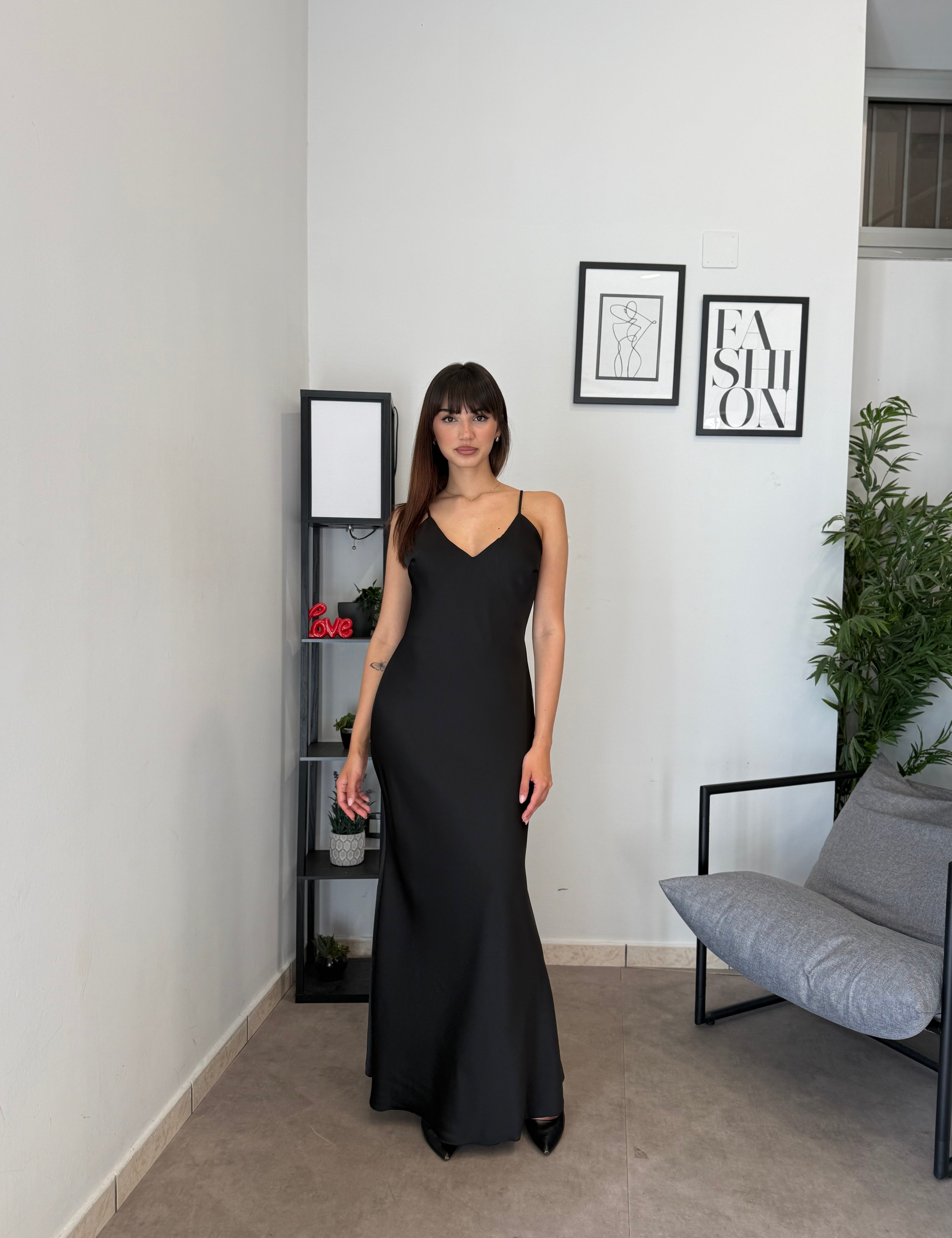 Abito Lungo Satin 2780