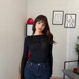 Maglia Crop effetto Cashmere 5548