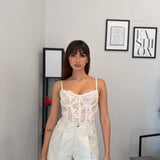 Shorts in cotone - Cream 9878