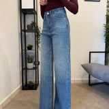 Jeans Full strass Chiaro 3435