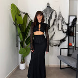 Set-Coordinato in pizzo lavorato 2071