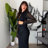 Set-Coordinato in pizzo lavorato 2071